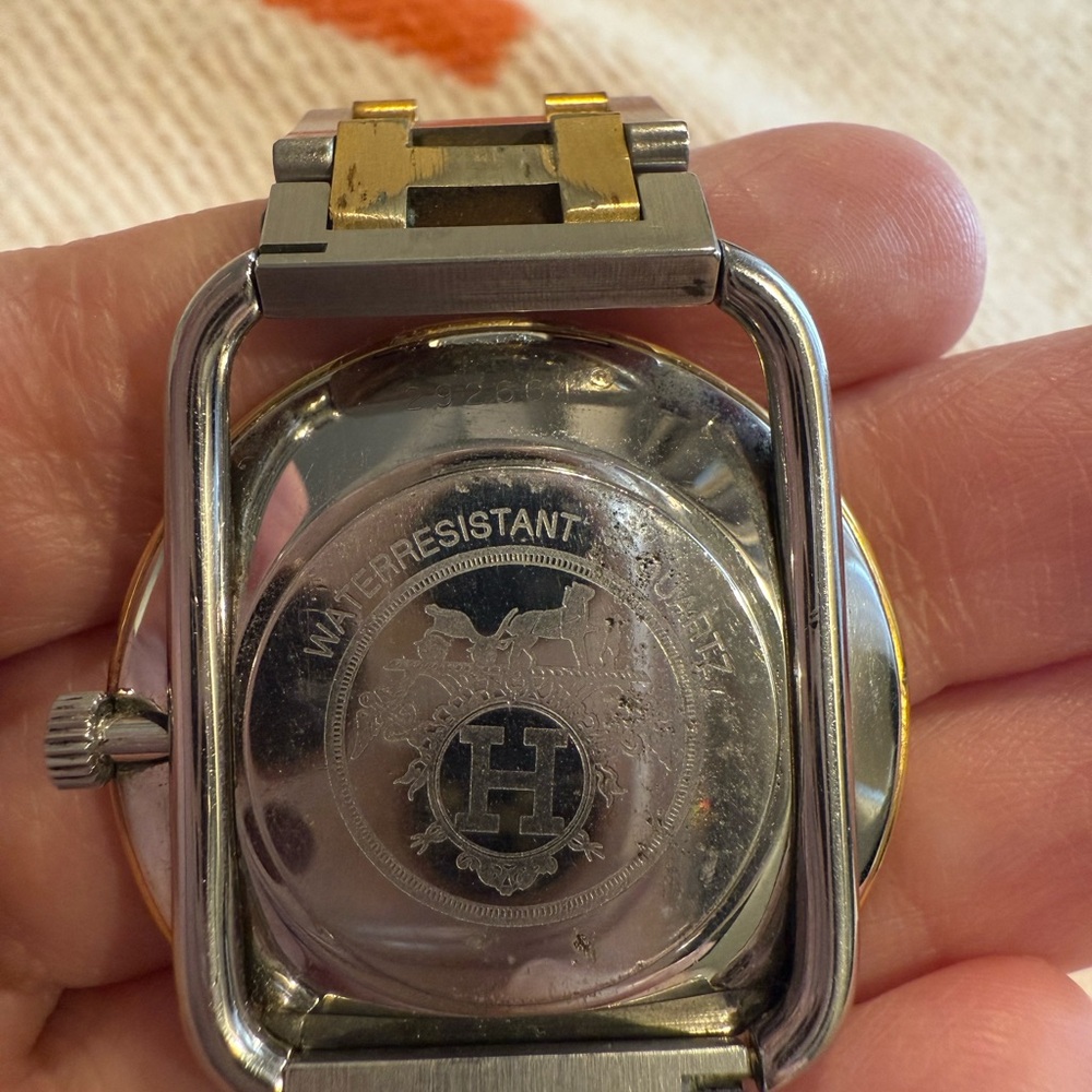 Hermes Silver and Gold Classic Watch - Picture 4 of 8